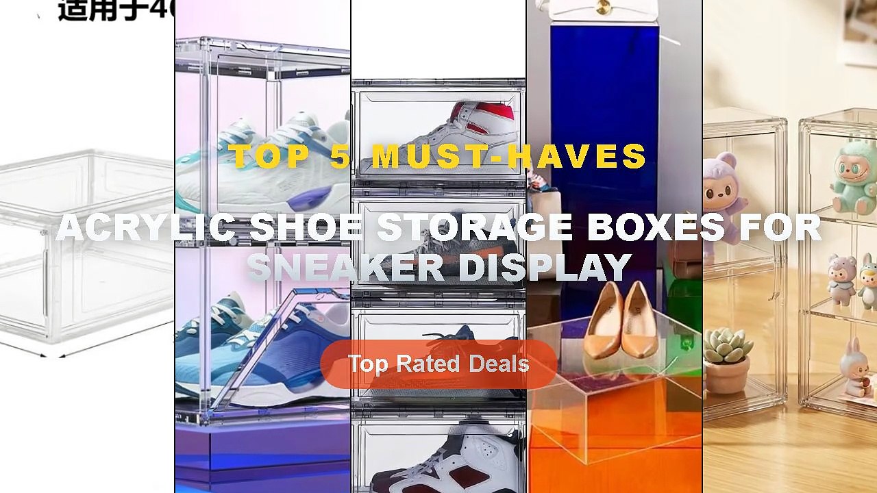 Don't Buy Acrylic Shoe Storage Boxes For Sneaker Display Before Watching This! - Transparent Storage Box with Partition ...