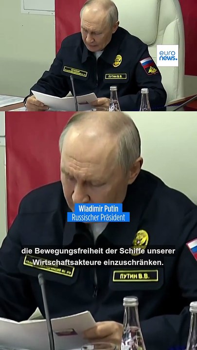 Putin droht, europäische Schiffe als Vergeltung zu beschlagnahmen