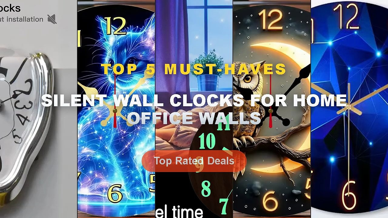 Best Silent Wall Clocks For Home Office Walls o...