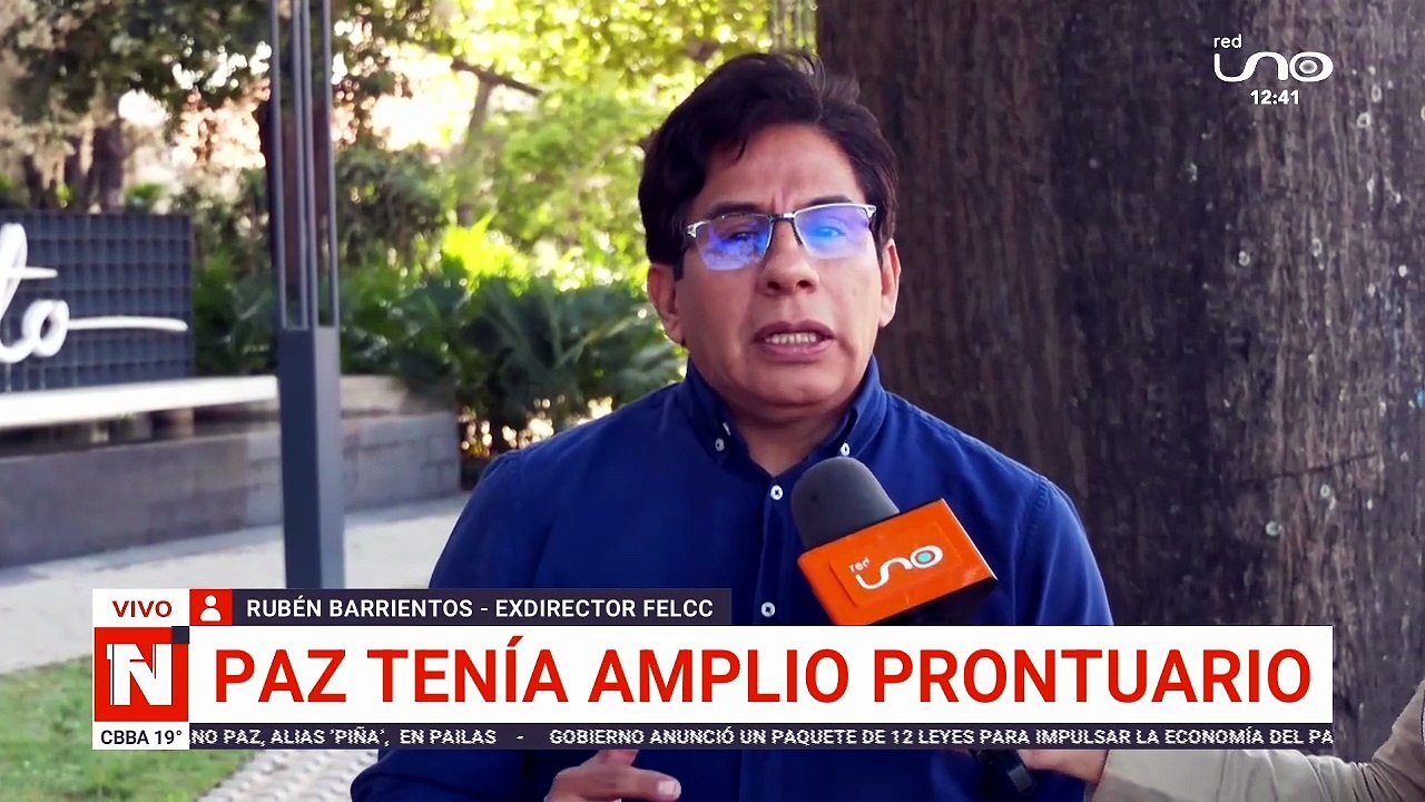PAZ TENÍA AMPLIO PRONTUARIO