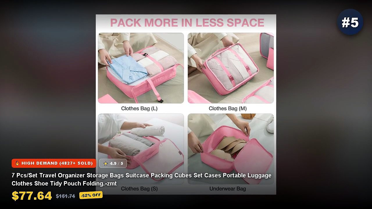 Cheap & Best Compression Packing Cubes For Long...