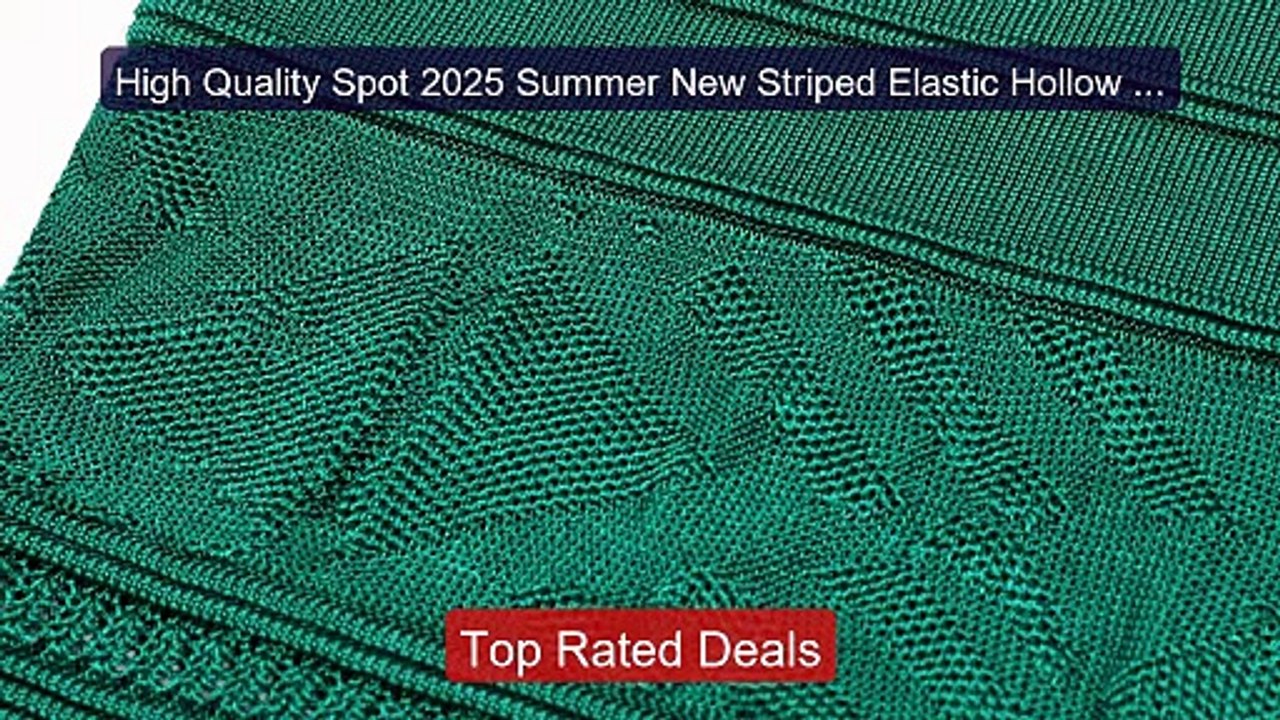 High Quality Spot 2025 Summer New Striped Elastic Hollow Sleeveles... -- Best Deal 2026 | Shop Now!