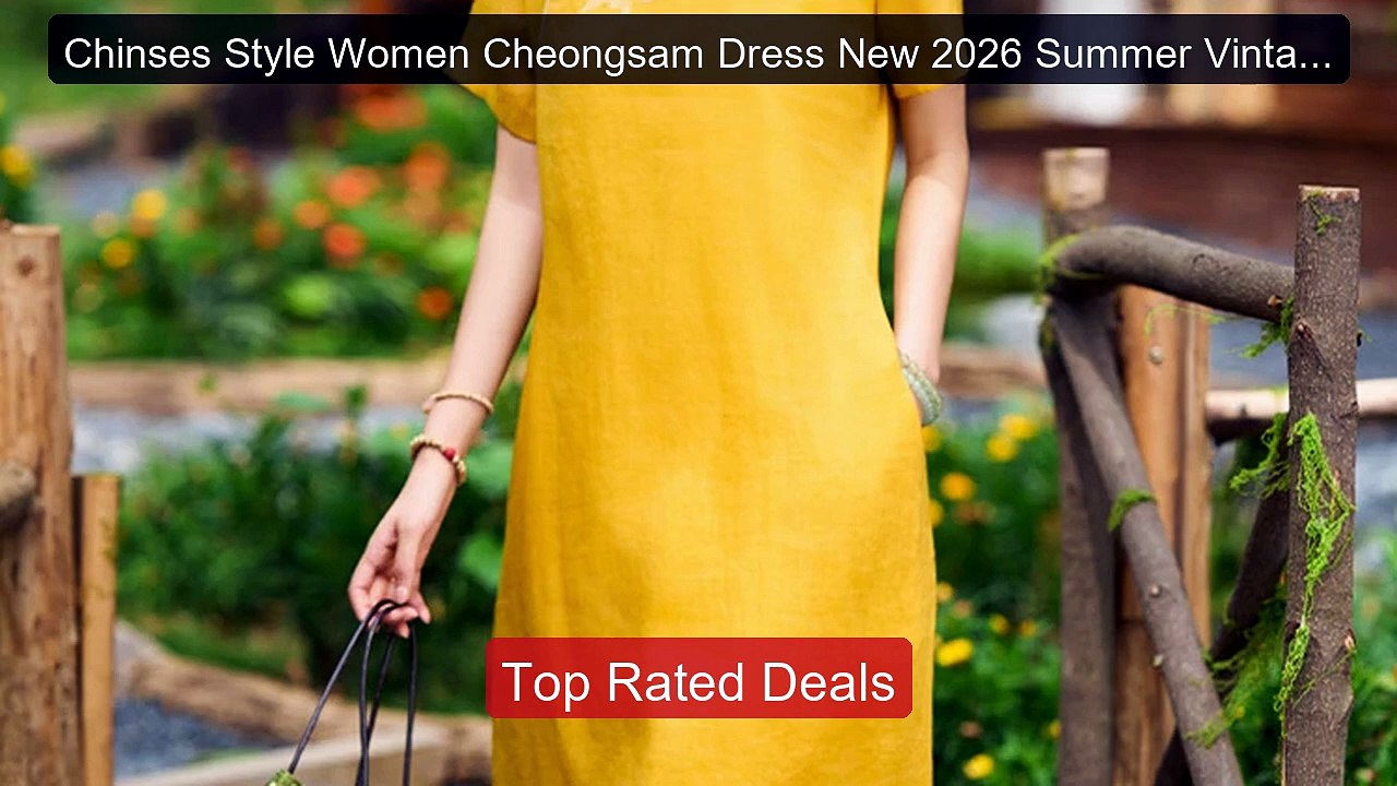 Chinses Style Women Cheongsam Dress New 2026 Summer Vintage Ma... -- Best Buy 2026 | Great Quality!