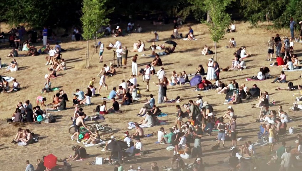 People in Greenwich Park witness partial solar eclipse