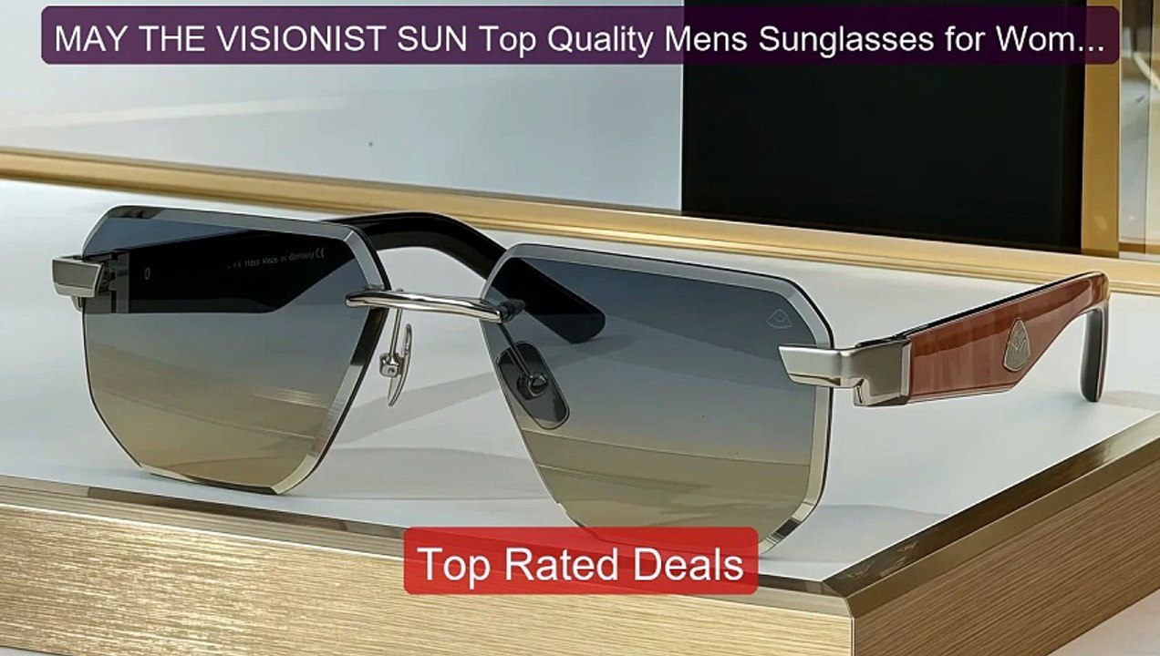 MAY THE VISIONIST SUN Top Quality Mens Sunglasses for Women Fa... -- Best Buy 2026 | Great Quality!