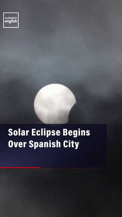 Solar Eclipse Begins Over Spanish City