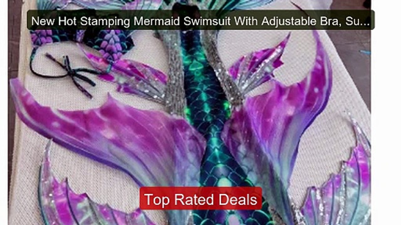 New Hot Stamping Mermaid Swimsuit With Adjustable Bra, Suitable Fo... -- Best Deal 2026 | Shop Now!
