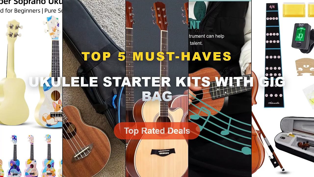 Ukulele Starter Kits With Gig Bag: Top 5 Best S...