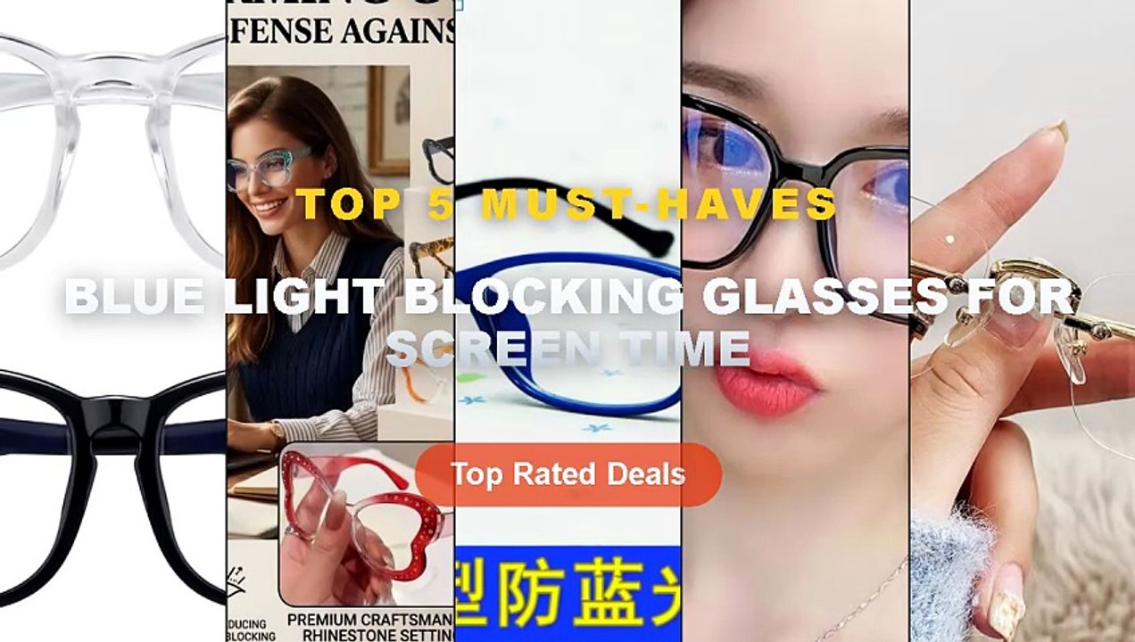 Blue Light Blocking Glasses For Screen Time: To...