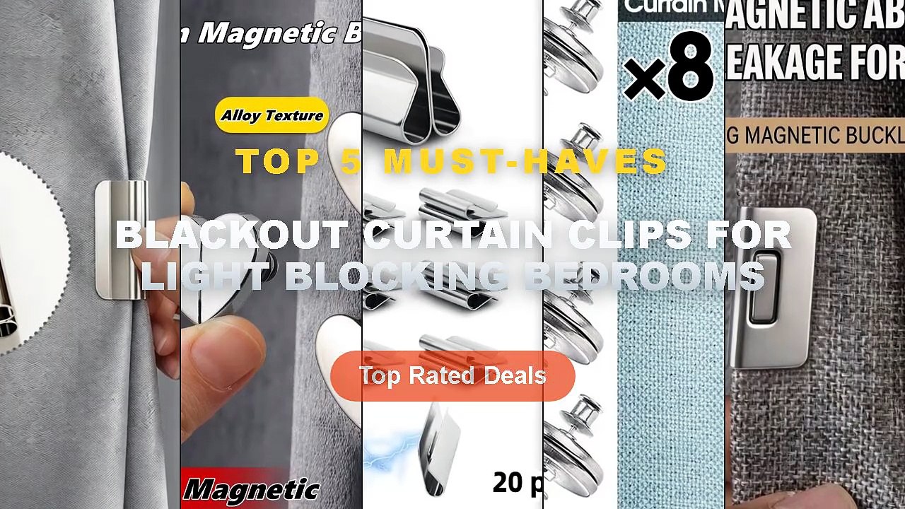Top 5 Best Blackout Curtain Clips For Light Blo...