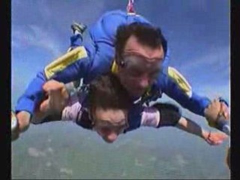 Saut parachute dadou rose