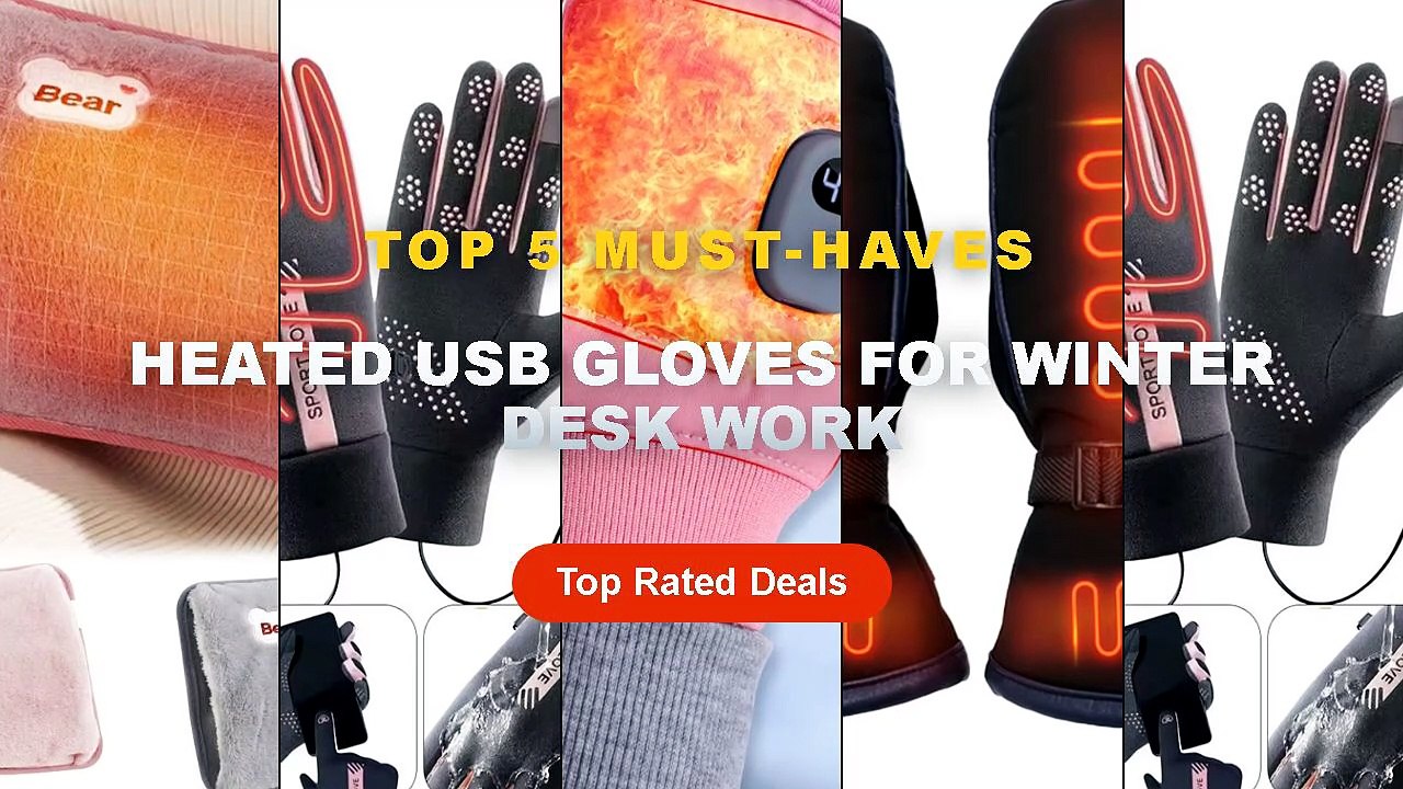 Cheap & Best Heated USB Gloves For Winter Desk Work Unboxing & Review - USB Rechargeable Heated Gloves Adjustable Temper...