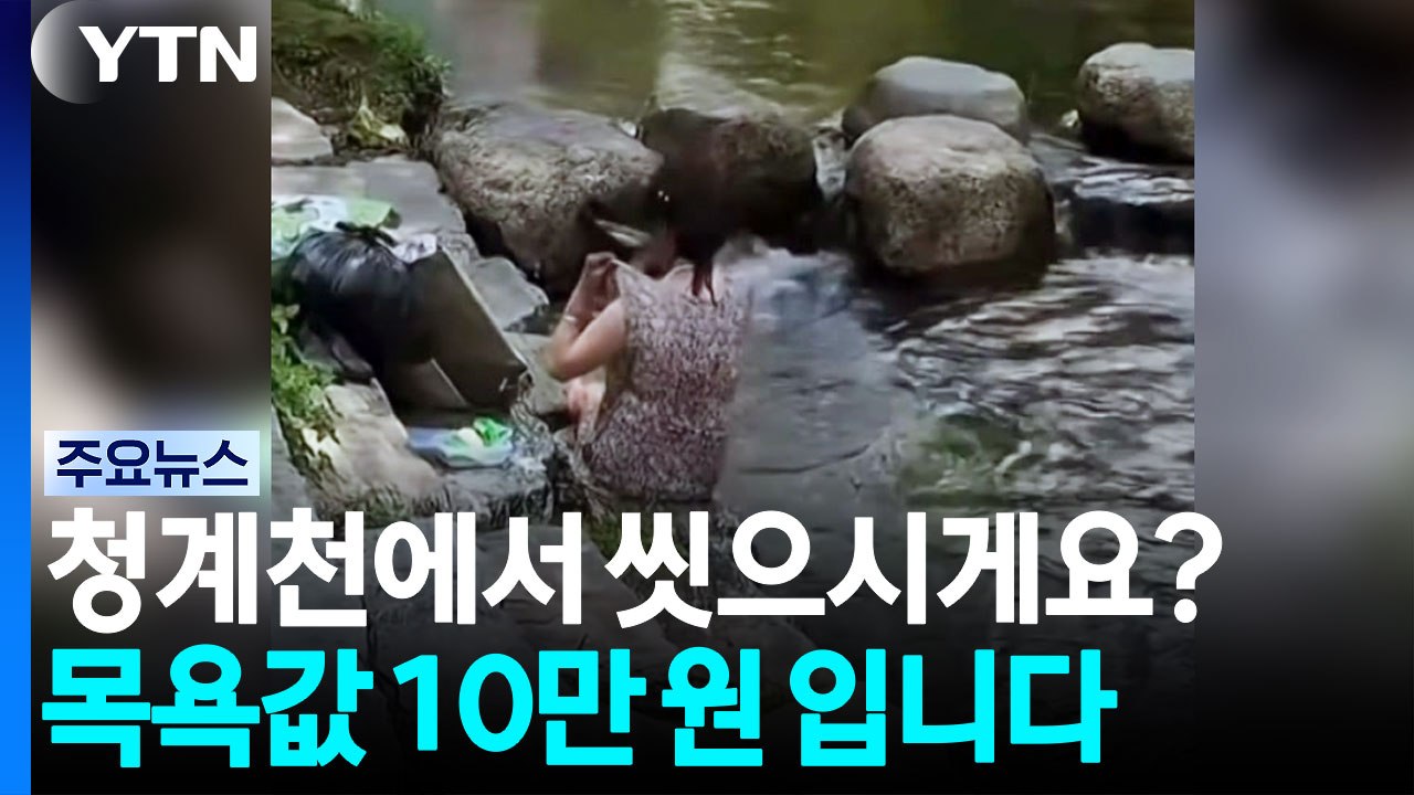 '청계천 목욕·동전줍기'...앞으로 '최대 10만 원' 과태료 [앵커리포트] / YTN