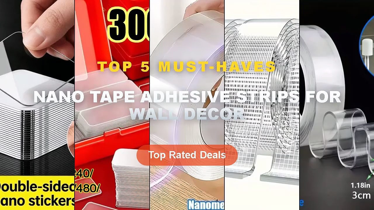 Amazing Nano Tape Adhesive Strips For Wall Deco...
