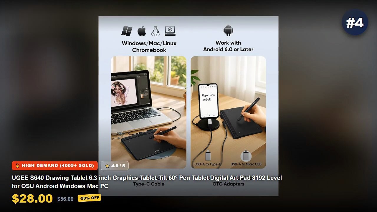 Top 5 Best Digital Drawing Tablets For Beginner...
