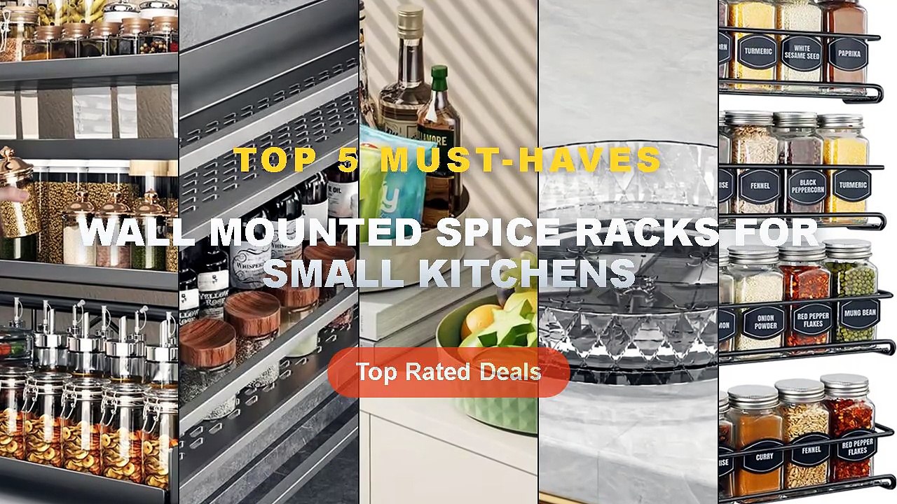 Wall Mounted Spice Racks For Small Kitchens: To...