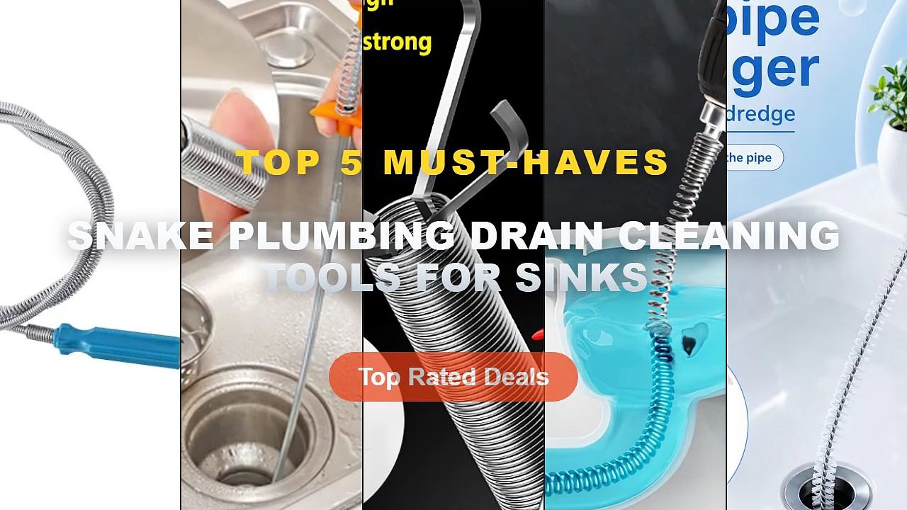 Amazing Snake Plumbing Drain Cleaning Tools For...
