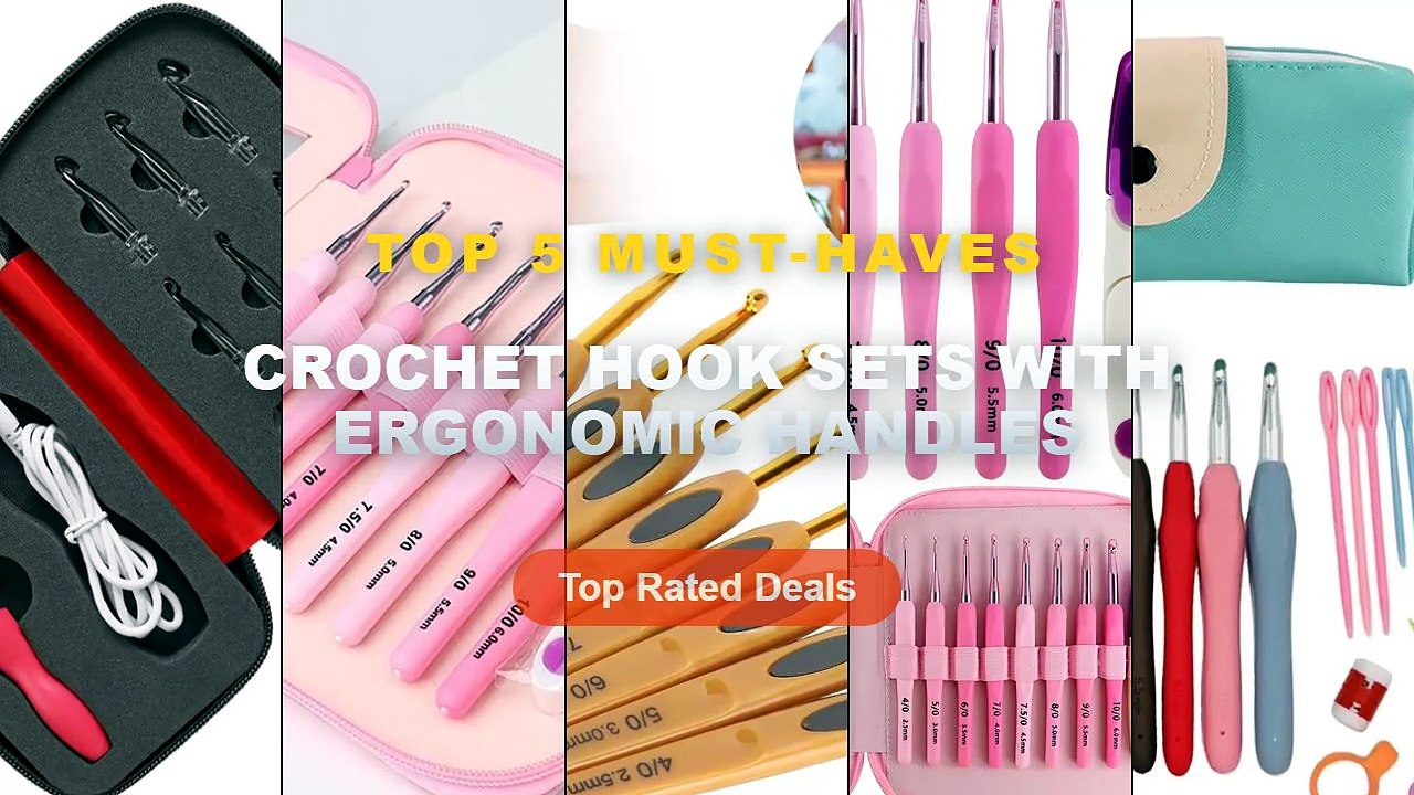 Cheap & Best Crochet Hook Sets With Ergonomic H...