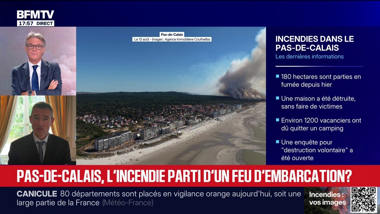 Incendie dans le Pas-de-Calais: "Plus de 230 po...