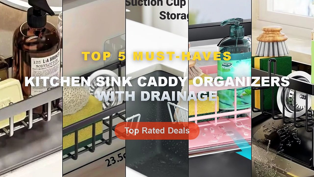 Cheap & Best Kitchen Sink Caddy Organizers With...