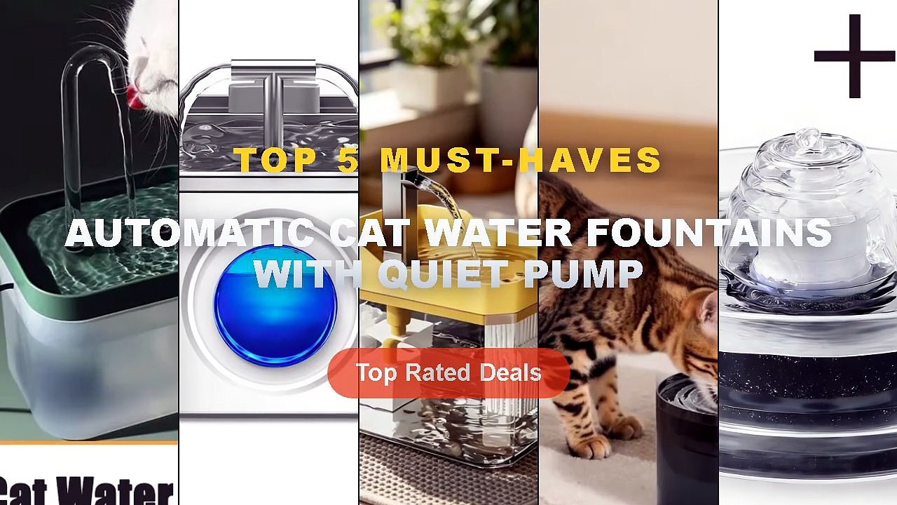 Best Automatic Cat Water Fountains With Quiet P...