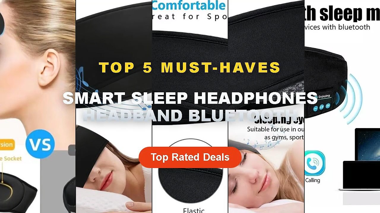 Top 5 Best Smart Sleep Headphones Headband Blue...