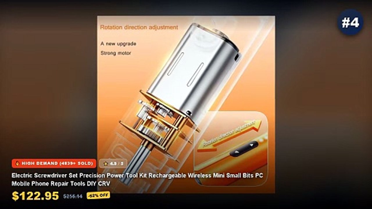 Best Cordless Electric Screwdriver Sets With Bits on AliExpress | Review - 42 in 1 8th Gen Electric Screwdriver Set Cord...