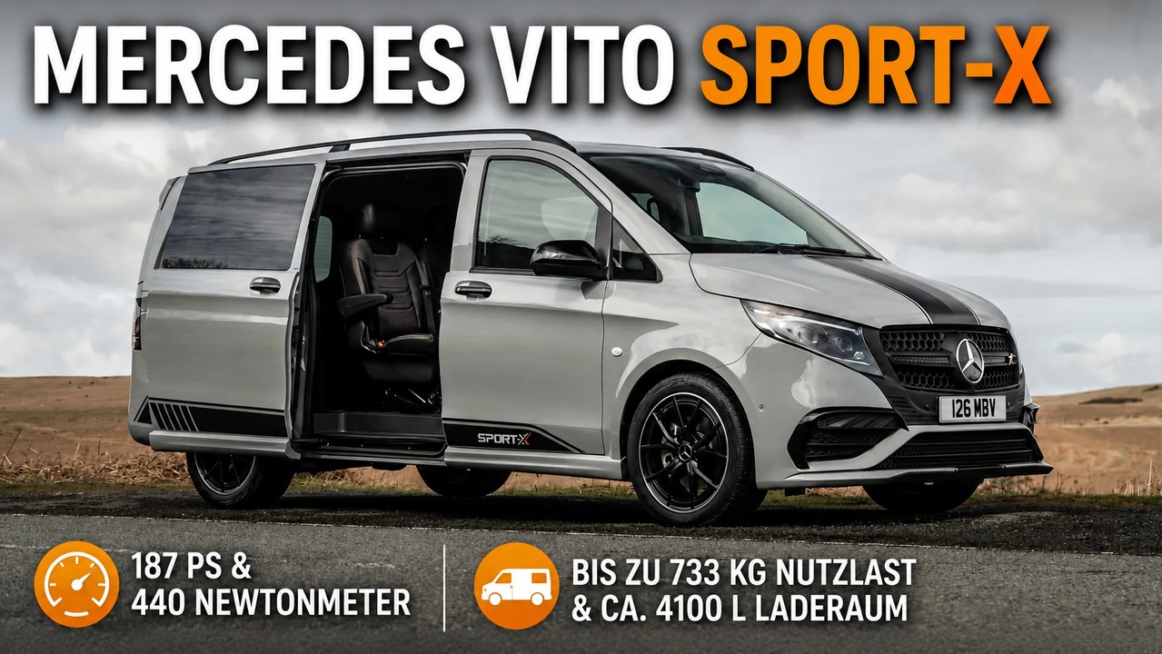 Mercedes Vito Sport-X: Neuer Top-Vito mit 440 Newtonmeter Diesel-Power