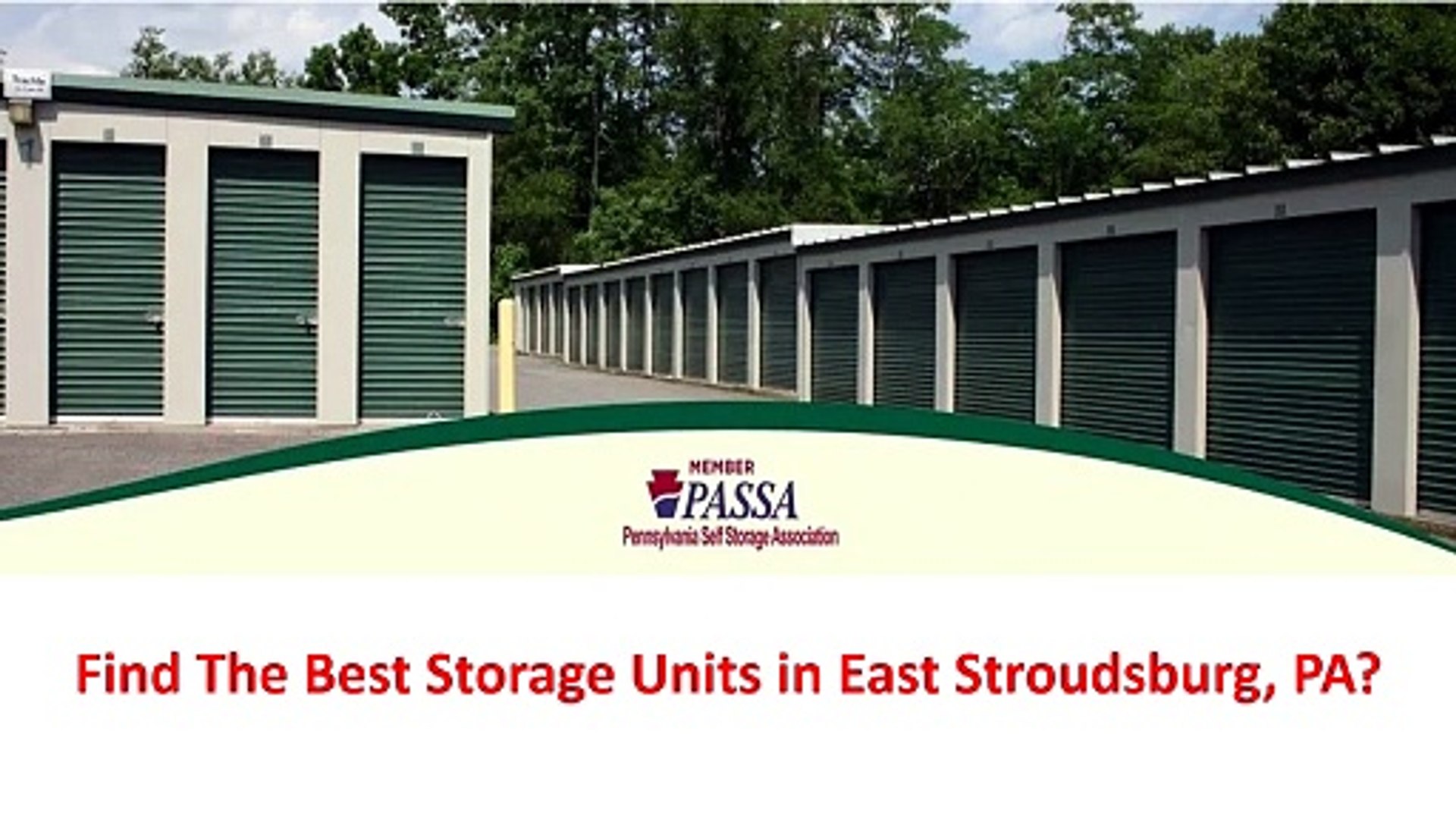 Streamline Self Storage - Flexible Storage Units in East Stroudsburg, PA