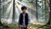 Boy in the forest