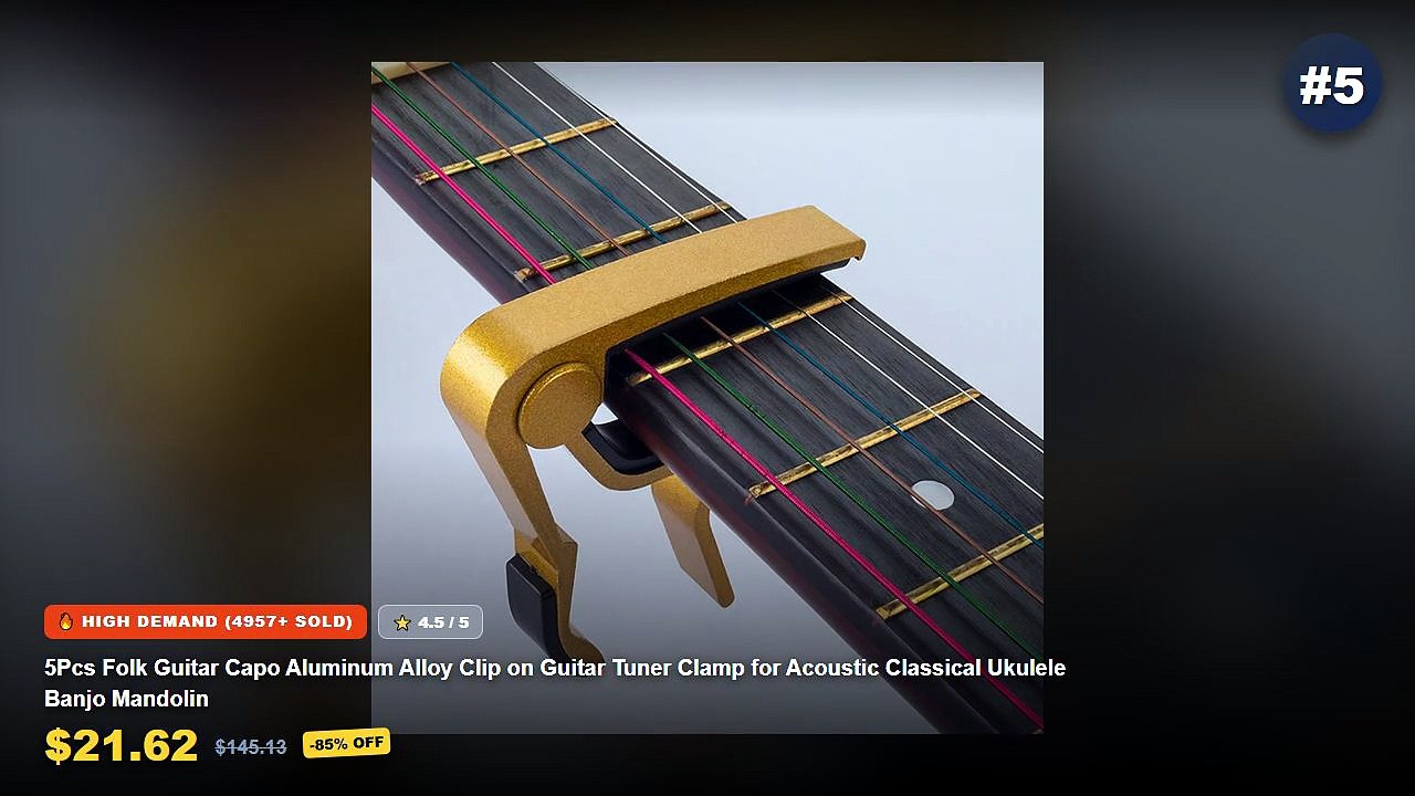 Acoustic Guitar Capos And Tuner Clips: Top 5 Be...