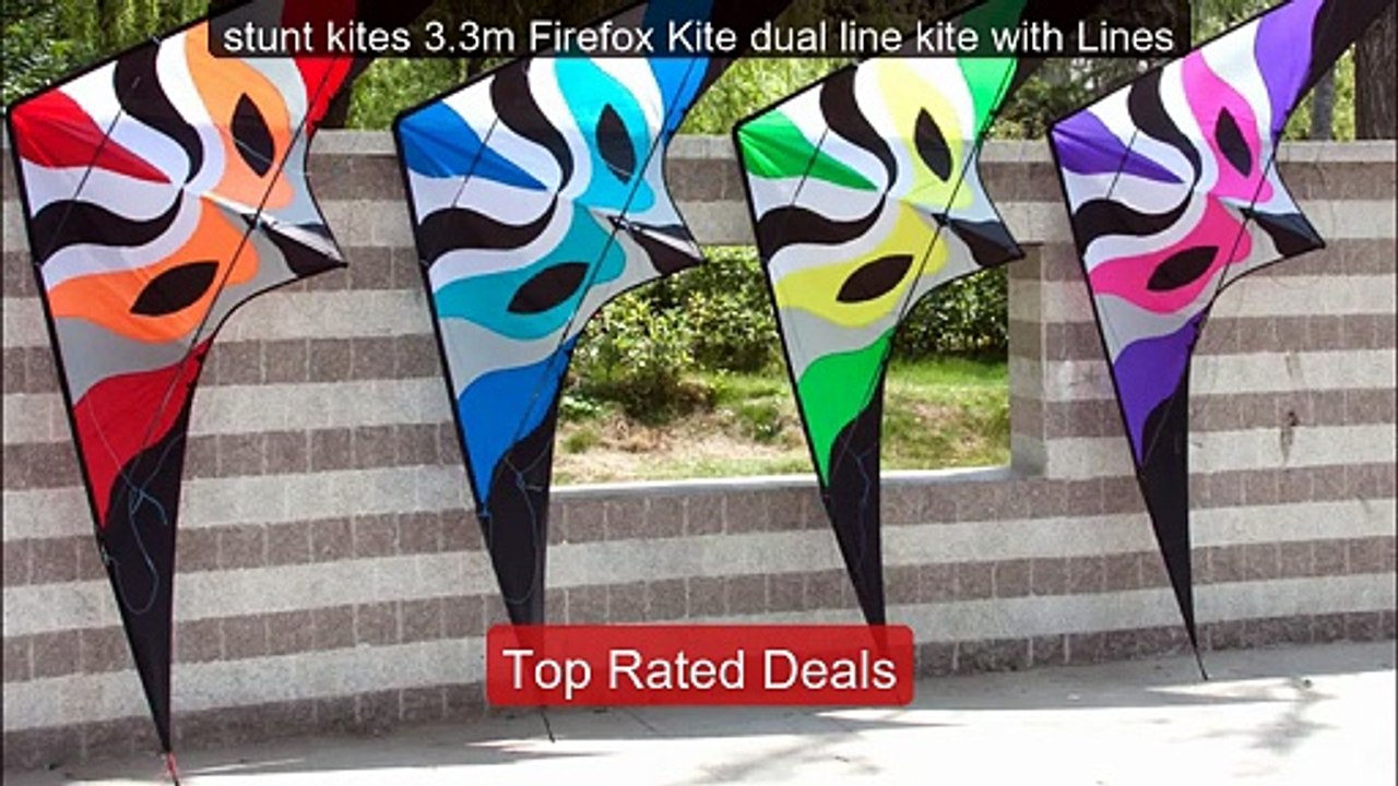 stunt kites 3.3m Firefox Kite dual line kite wi...