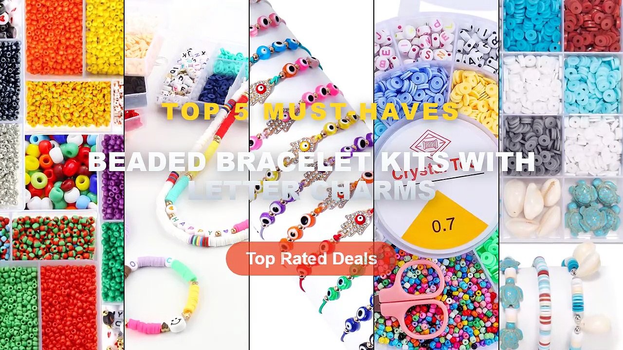 Best Beaded Bracelet Kits With Letter Charms on...