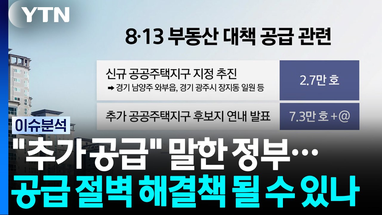 수도권 '23만 호+α' 추가 공급...'공급 절벽' 해결책 될까? [이슈플러스] /...