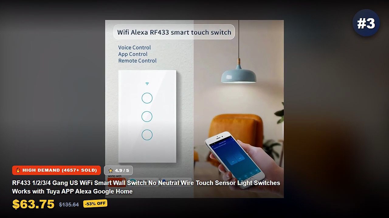 Top 5 Best Smart WiFi Touch Light Switch Panels...