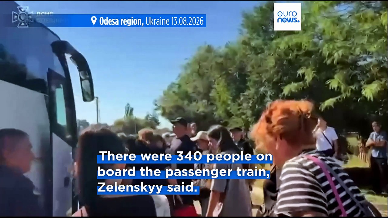 Russian drone attack on passenger train in Ukraine's Odesa region kills two people