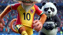 🐼🐒⚽ Panda vs Monkey: The Funniest Football Match Ever! 😂 | AI-Generated Video