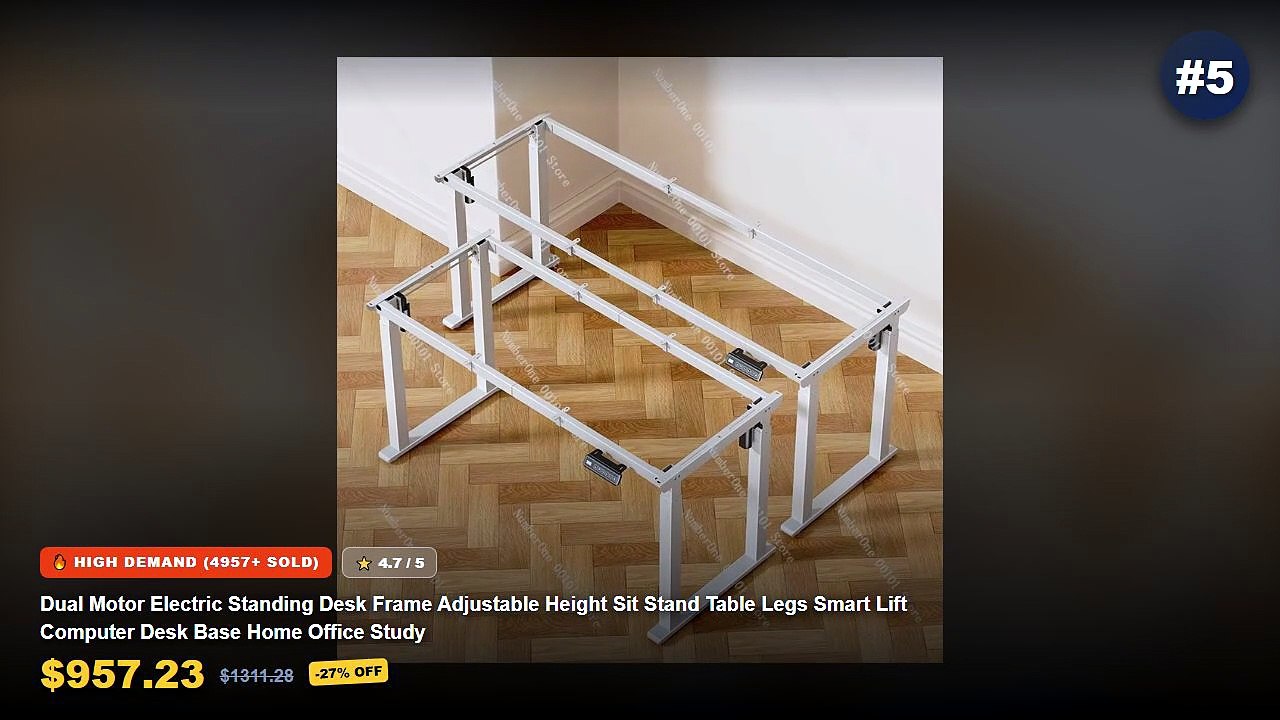 Amazing Adjustable Height Standing Desk Legs Fr...