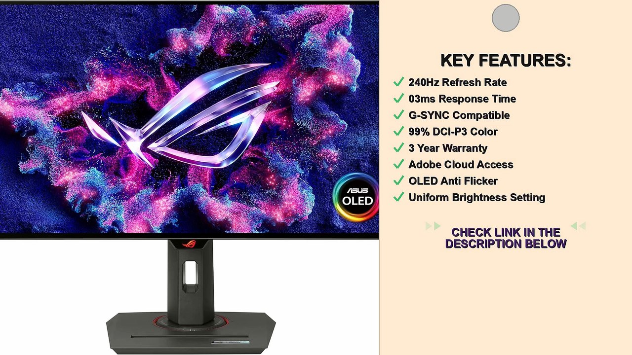 ASUS ROG XG27AQDMG Gaming Monitor Complete Review & Analysis