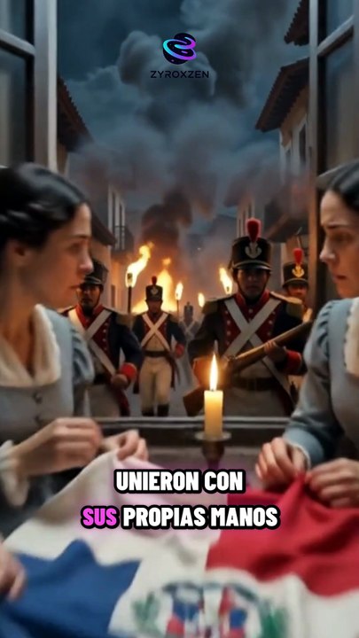 La bandera Dominicana fue cocida a mano por estas 4 mujeres.