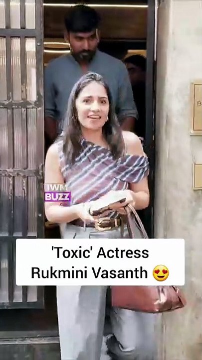 Toxic movie actress Rukmini Vasanth spotted in...