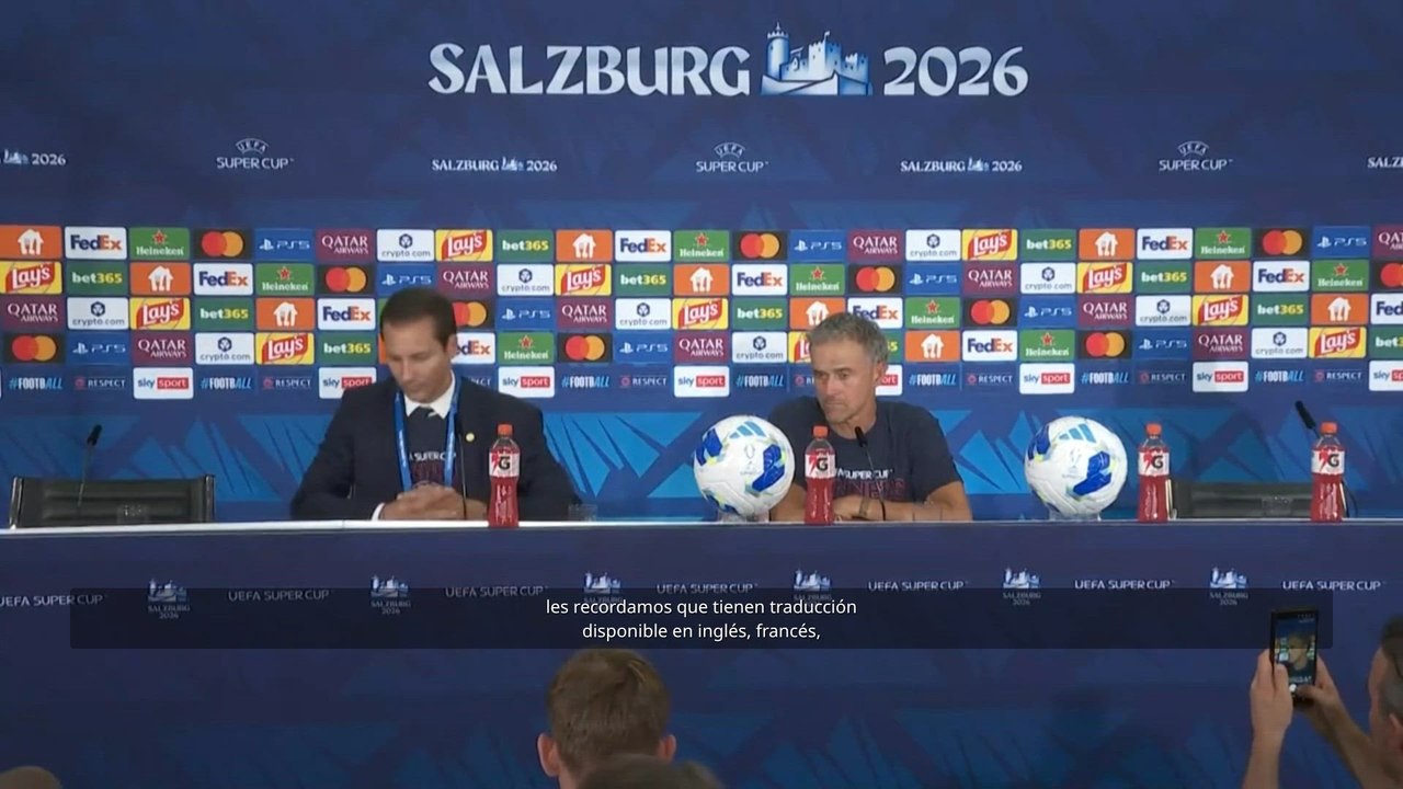 Luis Enrique rueda de prensa post partido tras...