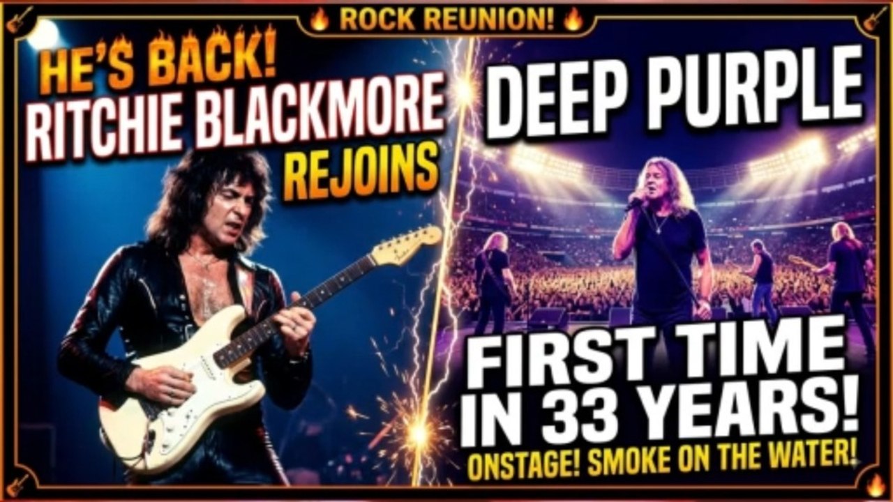 Ritchie Blackmore Rejoins Deep Purple After 33...