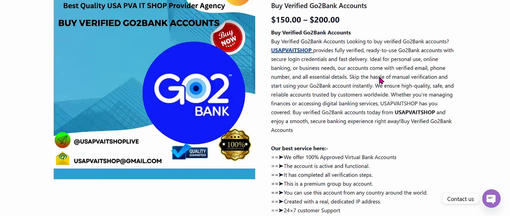 Buy Verified Go2Bank Accounts Securely Online In