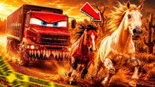 ¡Este camión devora caballos!