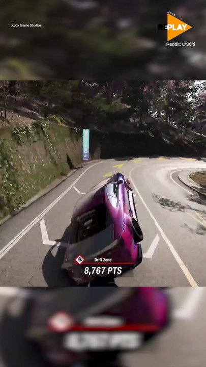 Calculated Barrel Roll in Forza