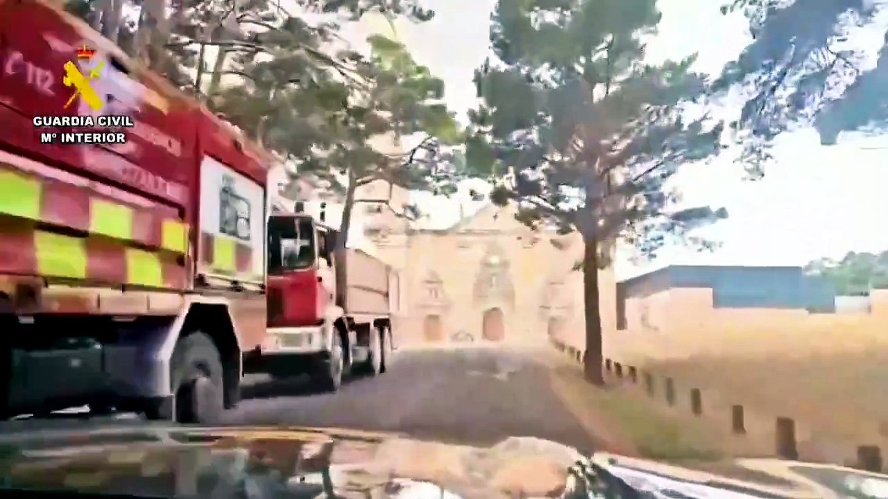 Incendio monasterio Huesca