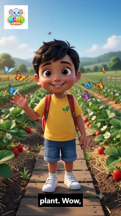 🍓 Arjun’s Strawberry Adventure | How Does a Strawberry Grow?