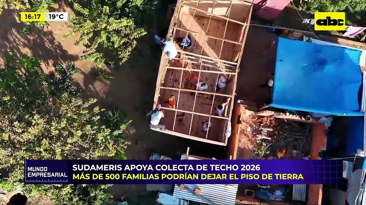 Mundo Empresarial: Sudameris apoya colecta de Techo 2026