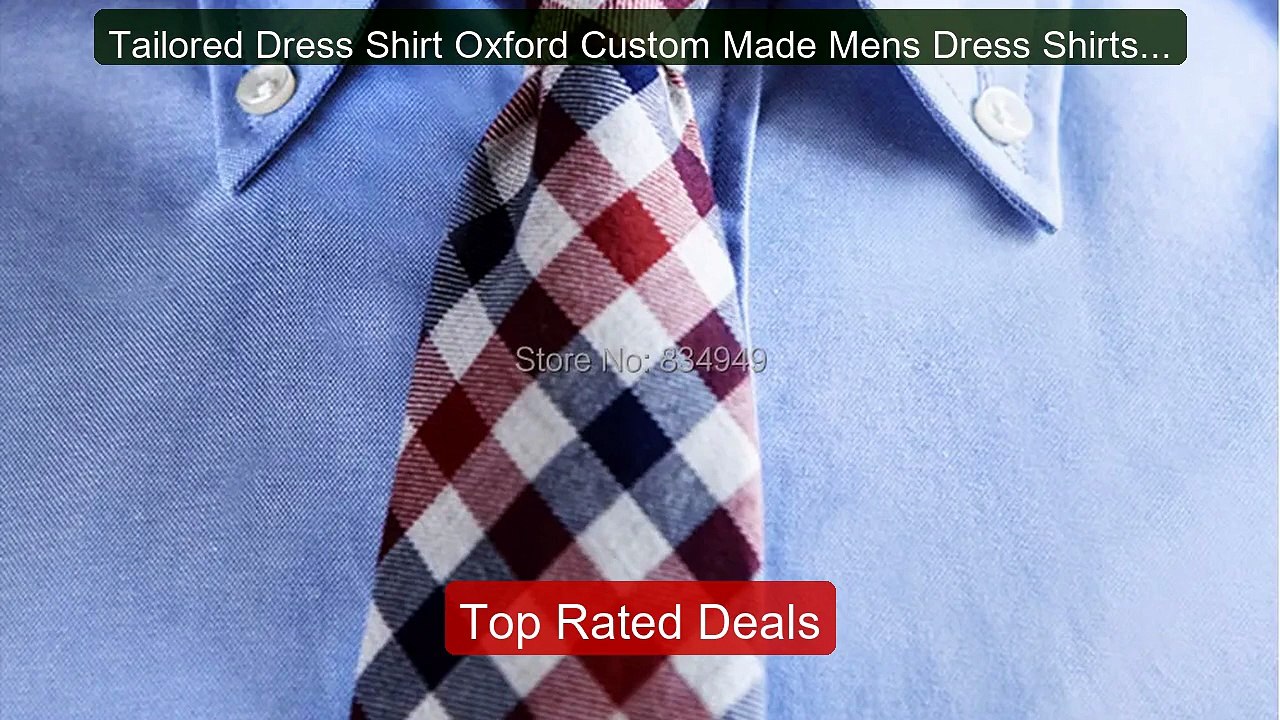 Tailored Dress Shirt Oxford Custom Made Mens Dr...